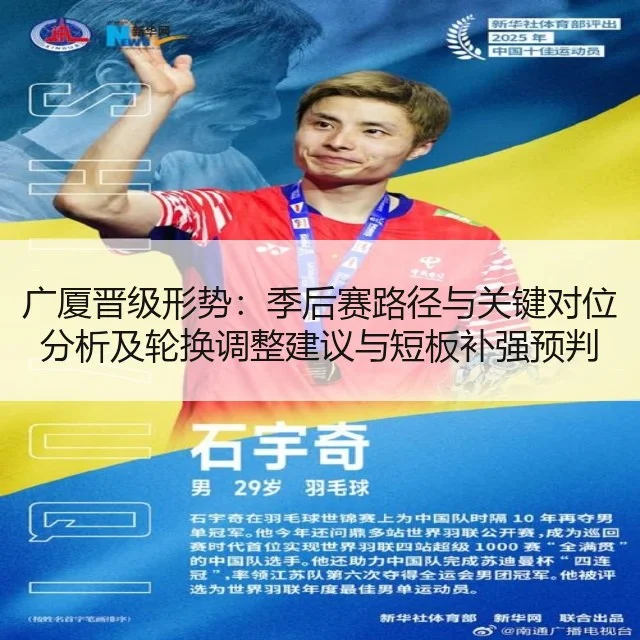 广厦晋级形势：季后赛路径与关键对位分析及轮换调整建议与短板补强预判